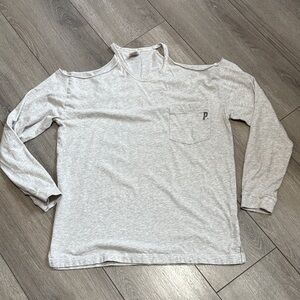 PINK Victoria's Secret Light Gray Top MM318